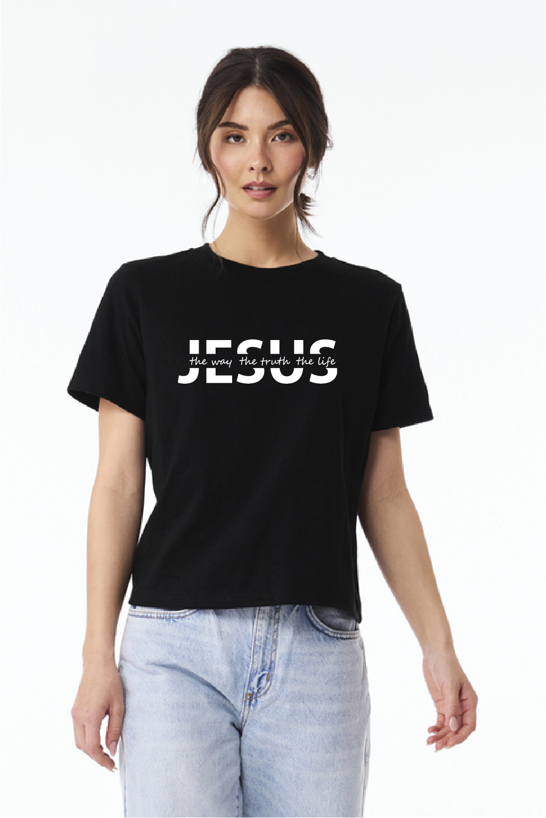 Jesus The Way | Women's Heavyweight Boxy Tee