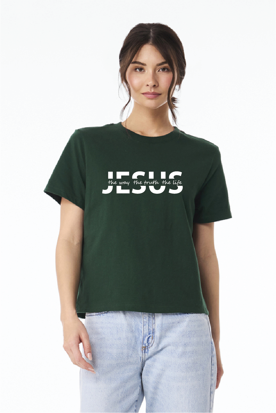 Jesus The Way | Women's Heavyweight Boxy Tee