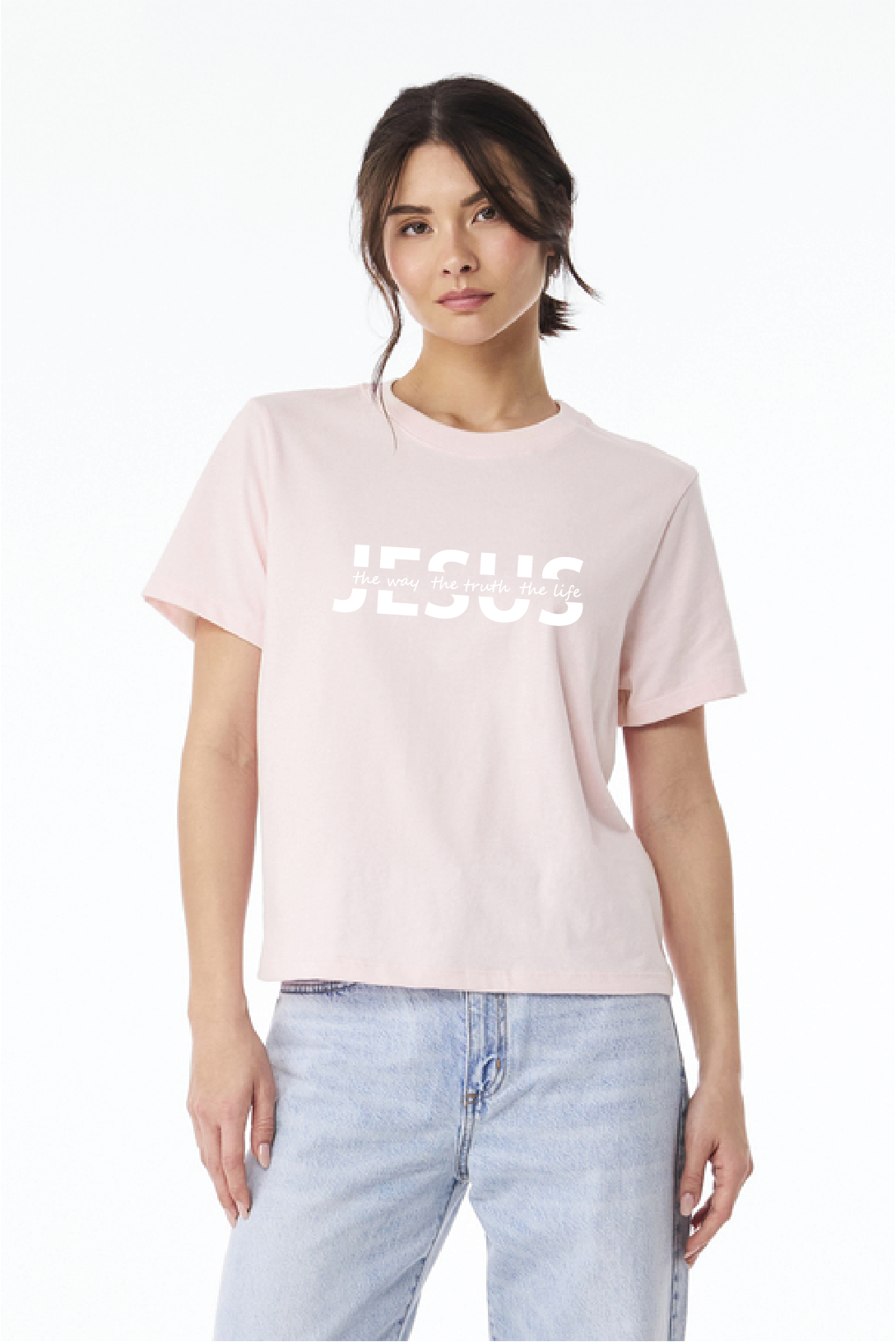 Jesus The Way | Women's Heavyweight Boxy Tee